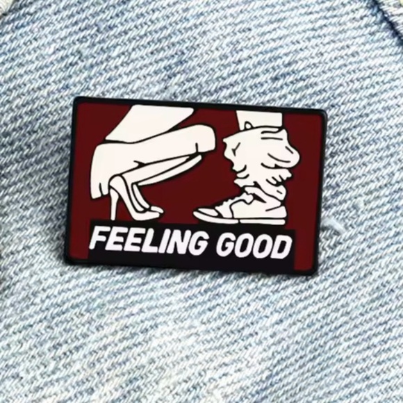Feeling Good Sexy Enamel Pin - Adult Humor Brooch with Funny Quote - Picture 7 of 8